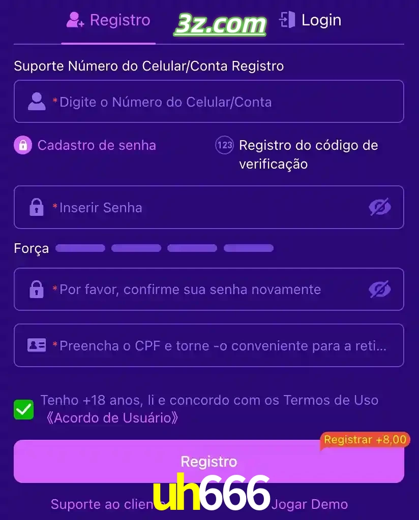 bonus de cadastro imediato